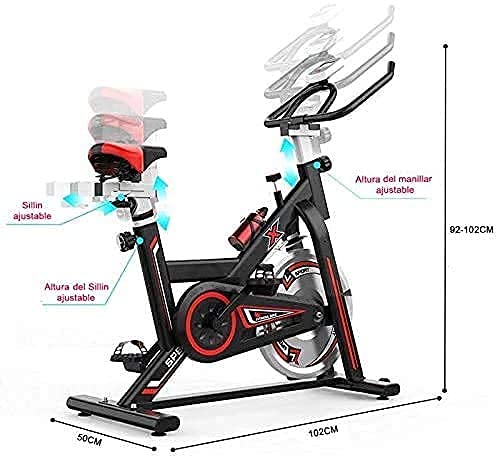 NIMO Bicicleta Estatica spinning Bicicleta Profesional para Uso domestico,con Monitor,Calidad Profesional (Bicicleta spinning)