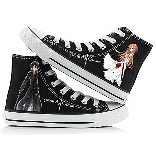 NLJ-lug Sword Art Online、Sao Zapatos De Cosplay Zapatos De Lona Zapatillas，43