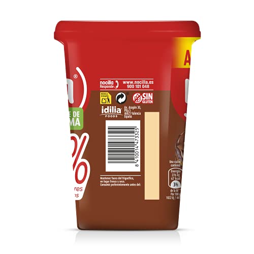 Nocilla Original 0% Azúcares Añadidos - Sin Aceite de Palma - 550g