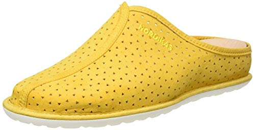 Nordikas Tex, Pantuflas Mujer, Amarillo, 40 EU