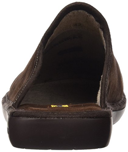 Nordikas Top Line 236, Zapatillas de Estar por casa con talón Abierto Hombre, Marrón (Moka), 41 EU