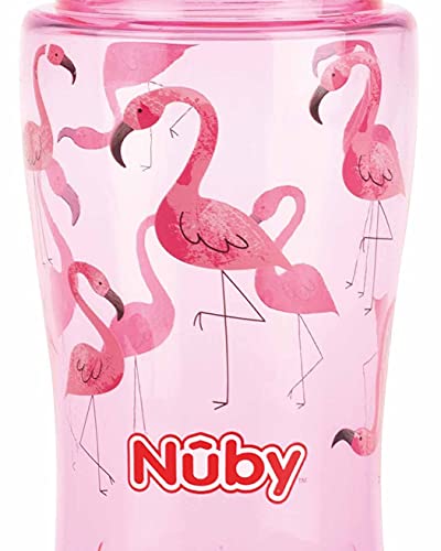 Nûby - Taza de tritan con pajita - 360ml - rosa