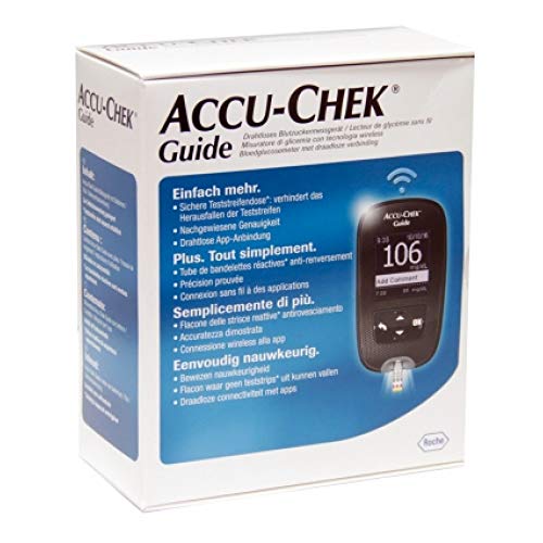 NUEVO ACCU CHEK GUIDE - Kit Glucómetro para la piel sensible Medidores de Glicemia