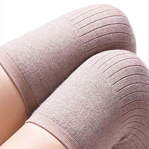 nuluxi Térmicos de Invierno Rodilleras Calentador de Pierna Rodilla Manga Calentadores Mujer Rodillera Elástica de Invierno Rodilleras Unisex de Lana de Cachemira Adecuado para Artritis, Danza y Yoga