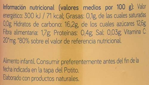 Nutribén Potitos de Manzana, Plátano, Melocotón y Piña, Desde Los 6 Meses, 235g