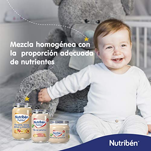 Nutribén Potitos de Plátano, Naranja, Mandarina y Pera, 235g