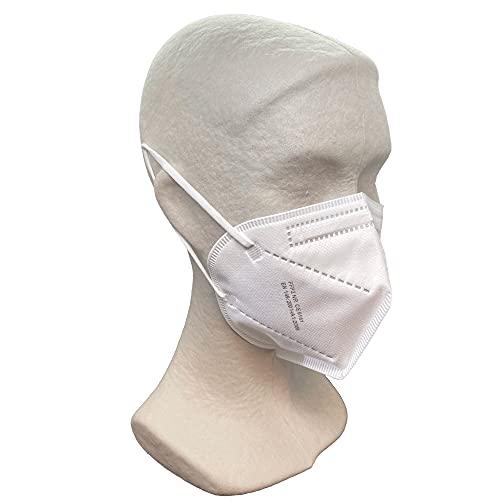 Obbocare - Mascarillas FFP2 Con 5 Capas. Mascarilla FFP2 Homologada Con Certificado CE. Envasadas Individualmente. Fabricadas En España. Color Blanco. Caja De 20 Unidades