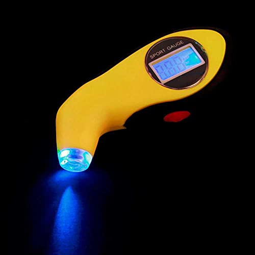 OcioDual Manometro Pantalla LCD Digital LED Luz Iluminacion Presion Rueda Neumatico Coche