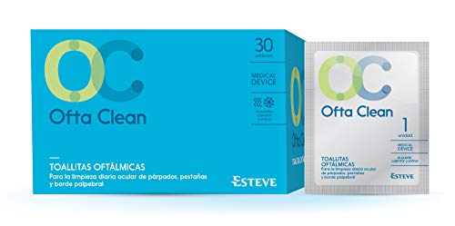 OFTA CLEAN 30 toallitas. Toallita tamaño XL para limpieza ocular diaria.Tres propiedades: Limpiadoras, Antimicrobianas y Emoliente. Acción Dual, se puede usar caliente o fria.