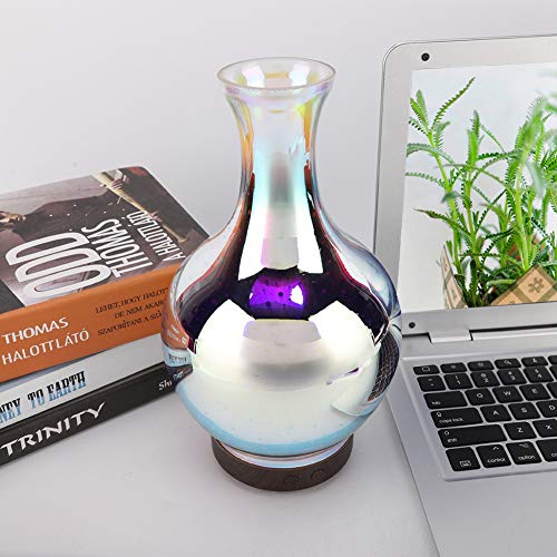 Omabeta Difusor de Aceite Esencial, Humidificador Difusor de Aroma de Aromaterapia Ultrasónico de 100 Ml, Luces LED de 7 Colores Que Cambian para el Hogar, la Oficina(Normativa Europea)