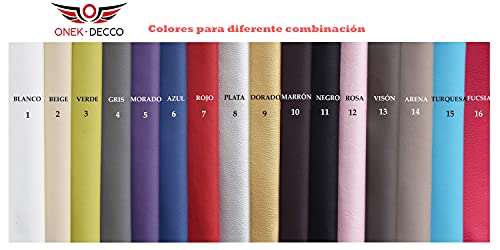 ONEK-DECCO Cabecero de Cama Mod.Yin Yang Largo,en Polipiel,Acolchado de Espuma,Cabezal niños,Juvenil y Cama Matrimonio Altura 125 cm.(apoyado en el Suelo)