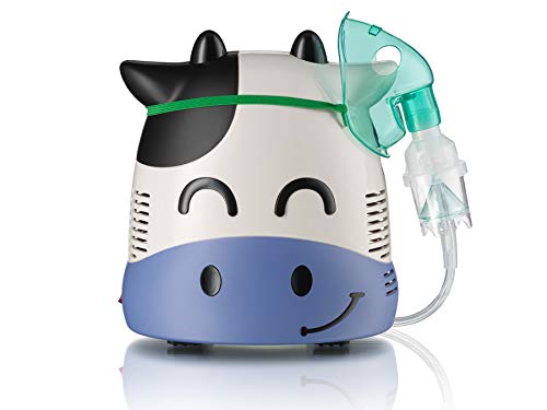 Only for Baby Smiley Cow - Inhalador para niños la Vaquita Sonriente Aparato para medicamentos líquidos con compresor Nebulizador