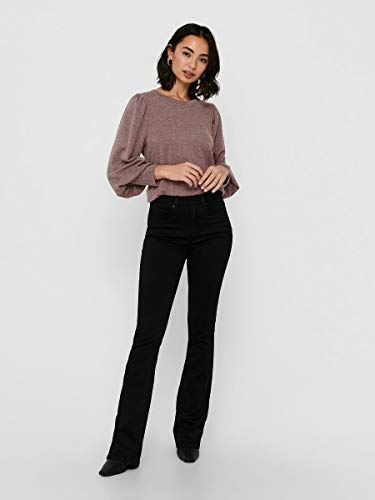 Only Onlroyal High Sweet Flared 600 Noos Vaqueros evasé, Negro (Black Black), 36 /L34 (Talla del Fabricante: Small) para Mujer