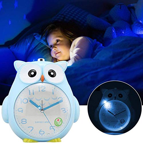 Openg Despertador luz Amanecer Reloj Despertador analogico Los niños Reloj Relojes Digitales Cuarto de baño Reloj Los niños Reloj de Alarma Blue