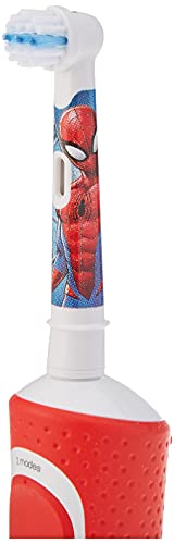 Oral-B Kids - Cepillo eléctrico recargable, 1 mango con personajes de Disney Spider-Man, a partir de 3 años