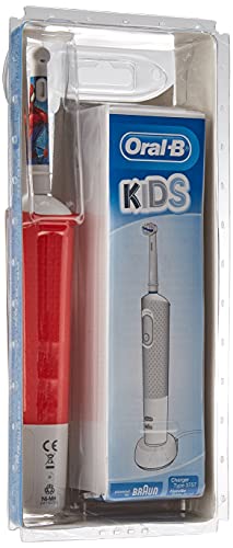 Oral-B Kids - Cepillo eléctrico recargable, 1 mango con personajes de Disney Spider-Man, a partir de 3 años