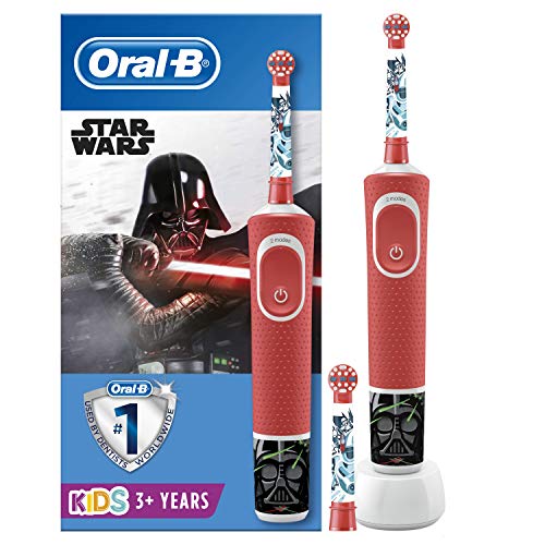 Oral-B Niños Cepillo De Dientes Eléctrico con Mango de Star Wars Recargable y Tecnología Braun, Apto para Niños Mayores de 3 Años