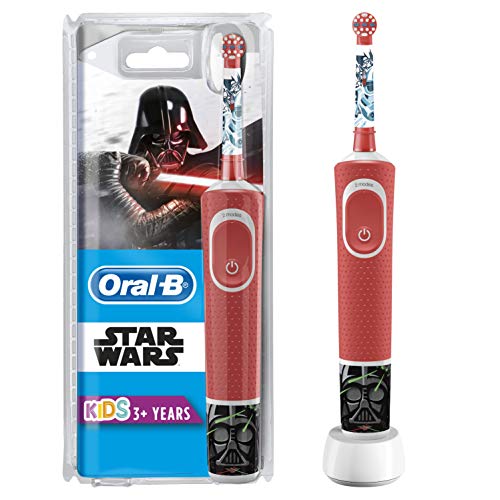 Oral-B Niños Cepillo De Dientes Eléctrico con Mango de Star Wars Recargable y Tecnología Braun, Apto para Niños Mayores de 3 Años