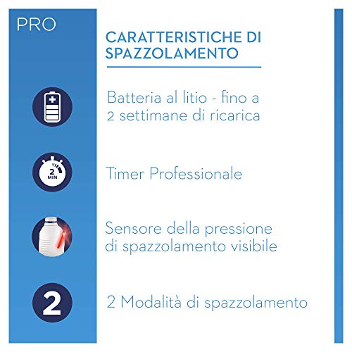 Oral-B Pro 2 2500 Design Edition - Cepillo eléctrico recargable, 2 modos de cepillado, funda de viaje, color negro, ideal como regalo de Navidad