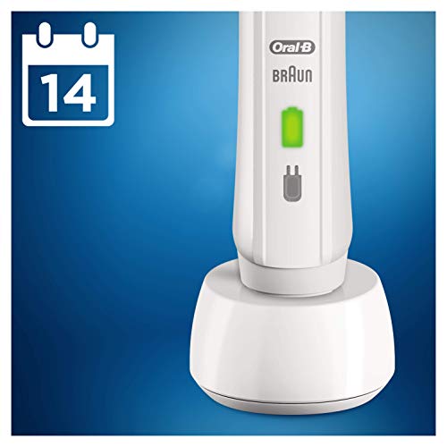 Oral-B PRO 2 Sensi Ultrathin Cepillo de Dientes Eléctrico con Mango Recargable, Tecnología Braun y 1 Cabezal de Recambio, Encías Fuertes y Sensibles, 2000 - Blanco