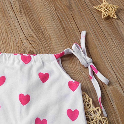 OverDose Bebé recién Nacido Romper Ropa Traje Mono Mono Trajes niños Toddler Trajes (0-6M, Rosa roja)