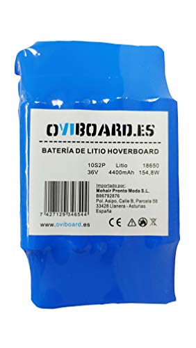 Oviboard.es BATERÍA Hoverboard - Litio - 36V - 4,4 Ah - 135mm x 75mm x 57mm