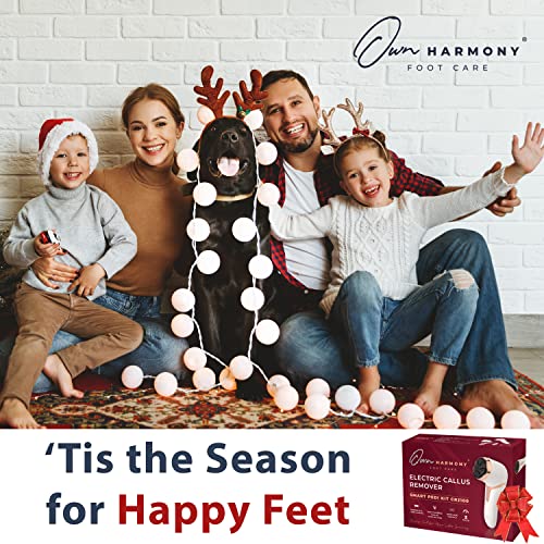 Own Harmony Lima Eléctrica Pies con Absorción de Vacío: Pedicura Profesional Cuidado de los Pies - Máquina Callos Recargable CR2100 - Mejor para Durezas Talones, Secos y Agrietados (3 Cabezales)