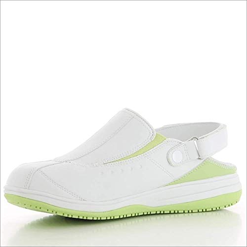 Oxypas Iris, Zapatos de Seguridad Mujer, Blanco (Lgn), 38 EU (5 UK)