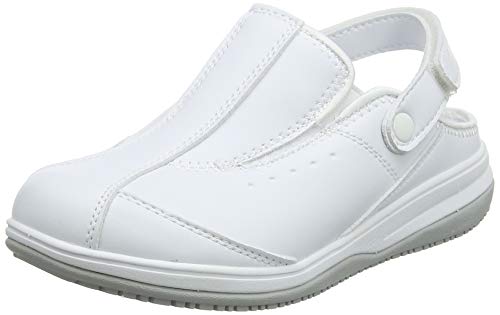 Oxypas Iris, Zapatos de Seguridad Mujer, Blanco (White), 37 EU (4 UK)