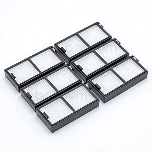 Pack 6 Filtros Hepa para deposito de solidos de Cecotec Conga Series 5090, 6090 y 7090 . Filtros HEPA para robot aspirador