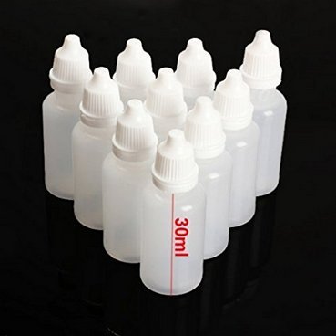 Paquete de 50 botes vacíos de plástico con cuentagotas, portátiles y rellenables , 30ML, 1