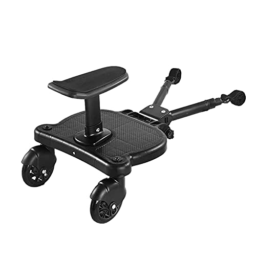 Patinete Carro Bebe Universal, Tabla de Cochecito, Desmontable Asiento Para Cochecito, Coche de Paseo Universal Plataforma con Ruedas Para Carrito Infantil, Accesorio Para Niños de 2 a 6 Años (25 kg)