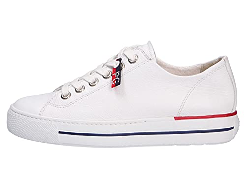 Paul Green Mujer Zapatillas 4760, señora mínimo, Calzado bajo,Calzado de Calle,Calzado Deportivo,Suela de Plataforma,Ocio,White,42 EU / 8 UK