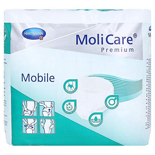 Paul Hartmann AG molicare Premium Mobile 5 gota (Antes molicare mobile Light); Soporte de envío, pañales para adultos EN Medio incontinencia (14 unidades.)