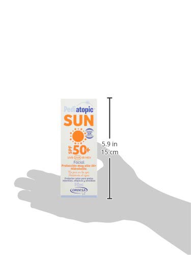 Pediatopic Sun Facial 50ml, Protector solar para pieles infantiles, atópicas y sensibles