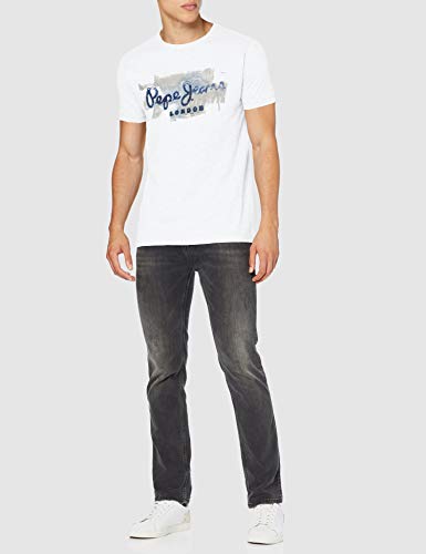 Pepe Jeans GOLDERS Camiseta para Hombre, Blanco (Optic White 802), Medium