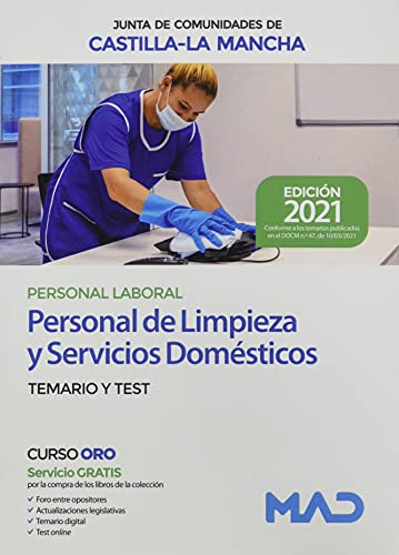 Personal de Limpieza y Servicios Domésticos (Personal Laboral de la Junta de Comunidades de Castilla-La Mancha). Temario y test.