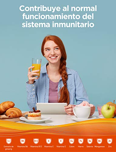 Pharmaton Protect- Multivitaminas - 20 Comprimidos Efervescentes Sabor Naranja - Doble acción: Energía y Protección