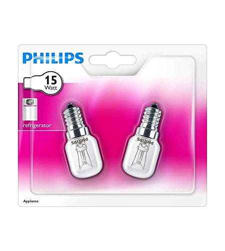 Philips 8711500250247 - Lámpara, 2 unidades (15W, Appliance, E14, 240V, E, 2,5 cm)