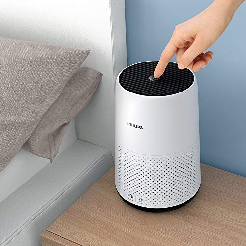 Philips Ac0820/10 Purificador De Aire Para Hogar, Elimina Hasta 99.5% De Los Alérgenos, Tamaño Compacto Con Indicación En Color Y Silencioso