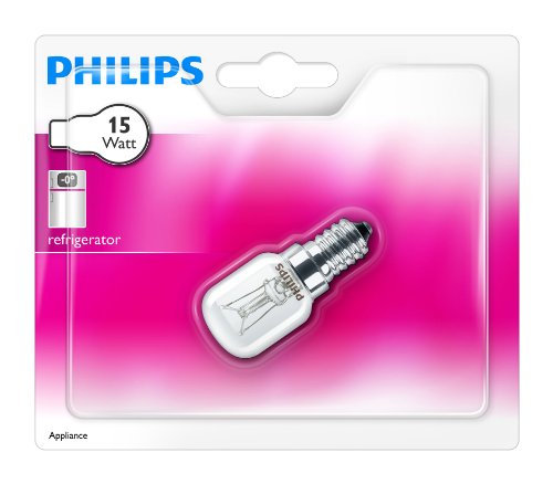 Philips Bombilla incandescente para aparatos 8711500249791- Lámpara (15 W, Electrodoméstico, E14, 1000 h, Transparente, 1 año(s))