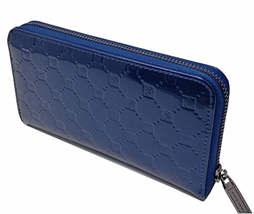 PIERRE CARDIN Cartera de Mujer, Bonita, Grande, espaciosa, Piel, RFID, Regalo, Cartera con Monedero, Tarjetero, Cartera niña (Azul)