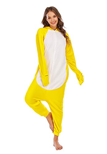 Pijamas Animales Mujer Disfraces de Cosplay para Adultos Pijama Pato Enteros, L