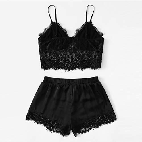 Pijamas de mujer Sexy Lace Sling Shorts Mujer Ropa de dormir