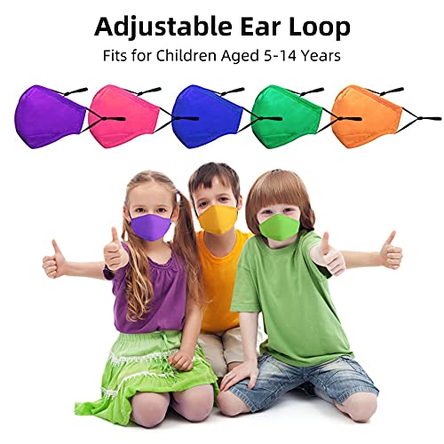 PIPRE 5 Mascarillas Niños Reutilizables, Mascarillas de Color para NiñOs Tela Multifuncional mascarillas de tela Lavable Transpirable Cubierta Reutilizable Boca-Nariz mascarillas de algodon