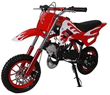 Pitbike mini 49cc Flames, con motor de 49cc de 2 tiempos automático/mini moto, mini dirt bike, minipitbike.