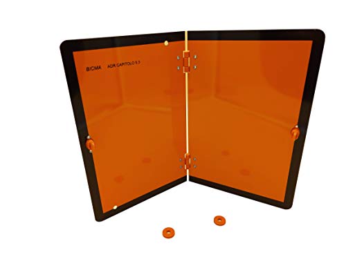 PLACA ADR PANEL ADR NEUTRO NARANJA PLEGABLE CON BISAGRA VERTICAL TRANSPORTE MERCANCIA PELIGROSA PARA CAMIÓN, REMOLQUE, SEMIRREMOLQUE, FURGÓN,PLATAFORMA