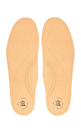 Plantillas Ortopédicas De Cuero Para Arco Longitudinal Caído, Inserciones De Calzado Para Pies Planos, Hombres Y Mujeres, Cuero Curtido Vegetal, Kaps Anatomix (43-44 EUR)