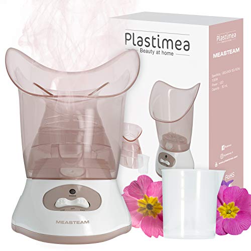 Plastimea Sauna Facial Limpiador de Poros Eliminador de Puntos Negros Facial Hidratante Humidificador de Vapor Cuidado de la Cara, 50 ml