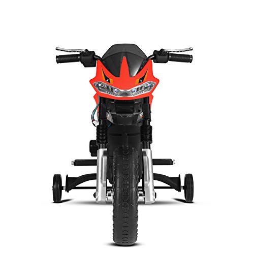 Playkin FASTER - Moto electrica niños bateria 6V recargable con luces y musica +3 años juguetes infantiles triciclo correpasillos